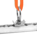 PAKKETILBUD: 4 x Surringsøje til surringsskinne - rund model - alu/stål - 1000 kg