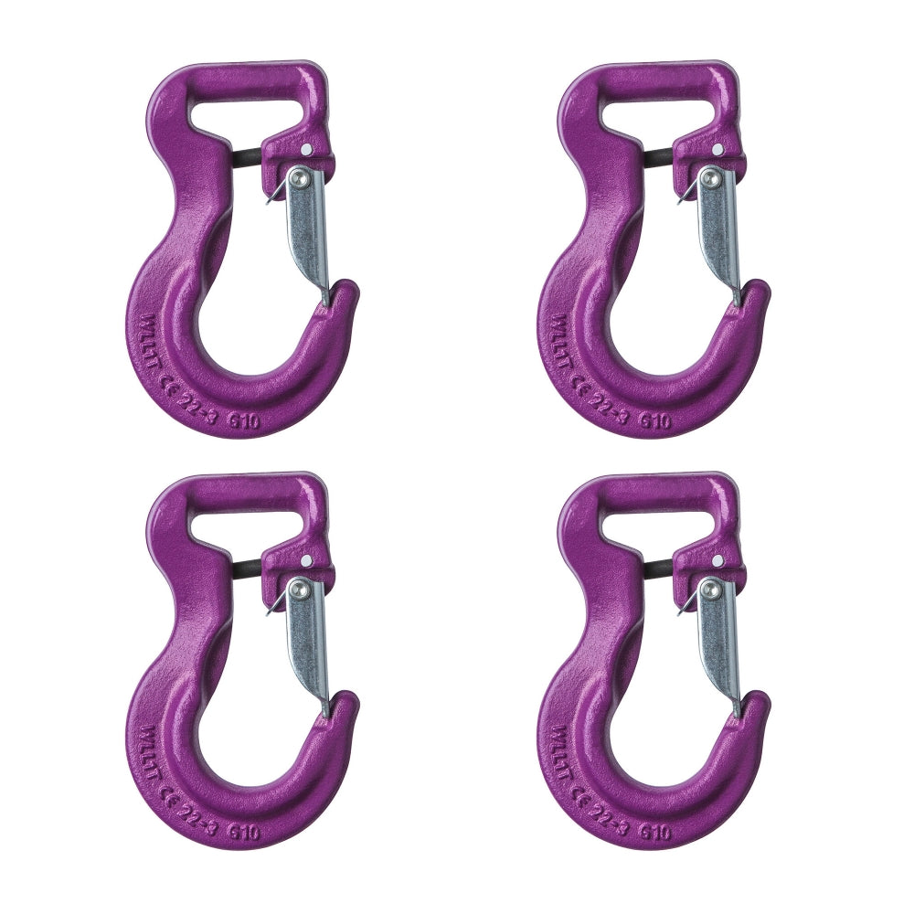 4 x WeDoLifting Rundslingskrog, 1 ton, Violet, kl.10