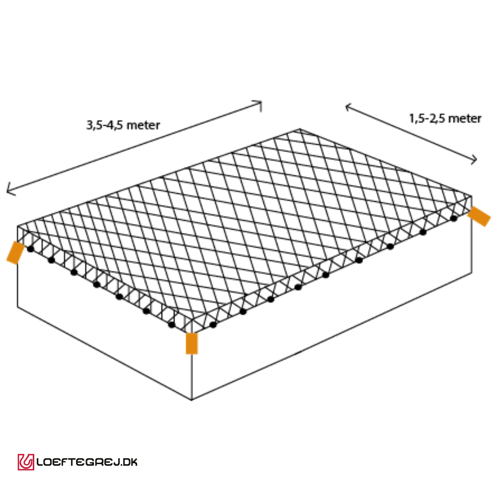 Elastisk trailernet - B:1,5-2,5M - L:3,5-4,5M