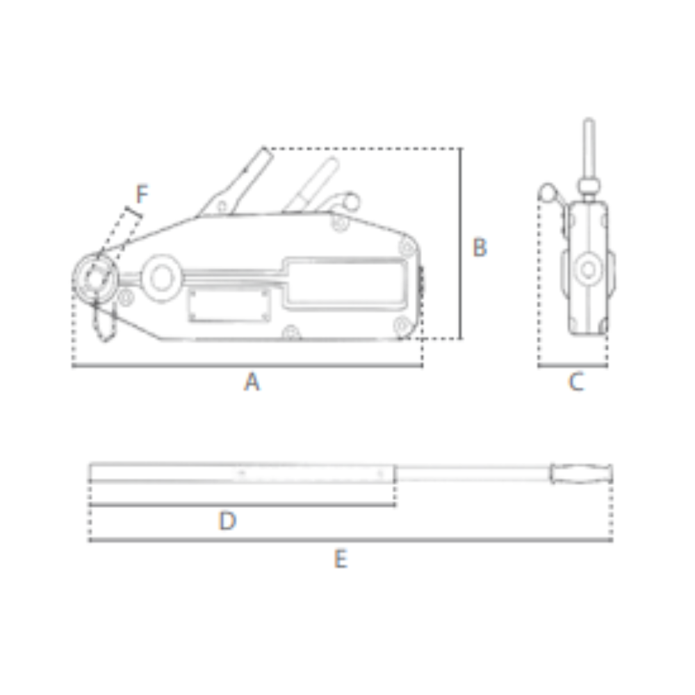 WDL Wiretalje Alu 1.6T inkl. 20m wire