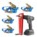 35 mm surringspakke: 4 x 35mm surringer + GRATIS Dynello fastwinder båndopruller for bore/ skruemaskine