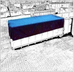 Containernet standard 3.5x7m finmasket sort