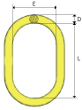 Ovalringe GrabiQ, 2,5 ton, Type MF, kl.10
