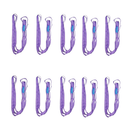 10 stk. rundsling, WLL 1 Ton, violet, Lgd. 1m
