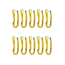 10 stk. rundsling, WLL 3 Ton, gul, Lgd. 2 m