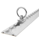 Surringsøje til surringsskinne - rund model - alu/stål - 1000 kg