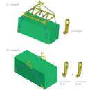 Gunnebo Containerkrog 45gr. Venstre - 12.5T