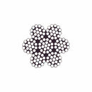 Stålwire 7x19 1570N/mm2 Rustfri 5mm - 100m