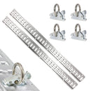 PAKKETILBUD: 2 X Surringsskinne universal 1.5M - aluminium og 4 x Surringsøje til surringsskinne – 1350 kg