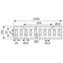PAKKETILBUD: 2 X Surringsskinne universal 1.5M - aluminium og 4 x Surringsøje til surringsskinne – 1350 kg