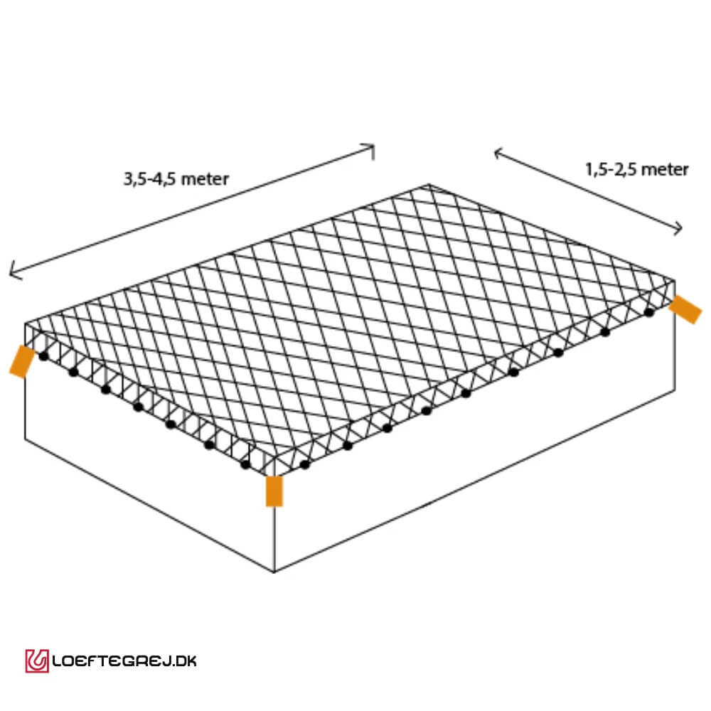 Elastisk trailernet - B:1,5-2,5M - L:3,5-4,5M