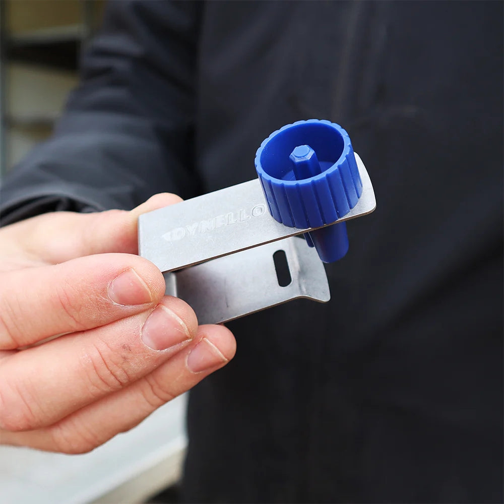 Dynello surringsbånd clip 25mm metal+opruller