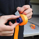 Dynello surringsbånd clip 25mm metal+opruller