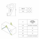 DELTA Containerkrogsæt - sæt af 4 kroge - 16T