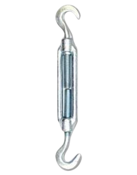 Bardunstrammer krog/krog galvaniseret - M16