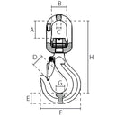 WDL Svirvelkrog m/kugleleje G80 - WLL 12.5T