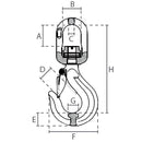 WDL Svirvelkrog m/kugleleje G80 - WLL 8.00T