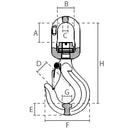 WDL Svirvelkrog m/kugleleje G80 - WLL 5.30T