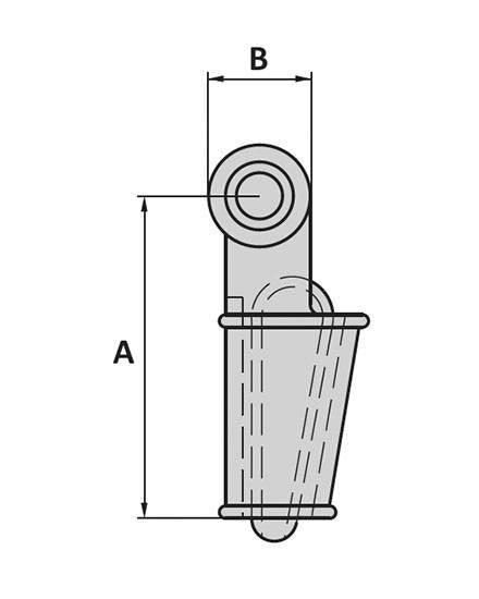 Kilewirelås OWS galv type 8  1 3/8" (34-36mm)