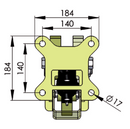 Adapter f/rotator t/kørepladstang