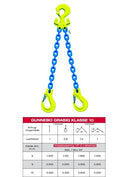 10mm, 2-streng kædesæt, MGD2-EGKN