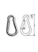 Brandmandshage rustfri - 120x11mm