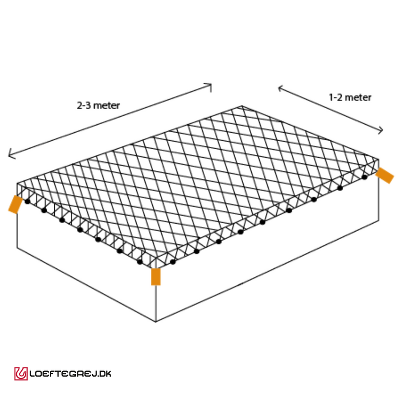 Elastisk trailernet - 1x2M til 2x3M